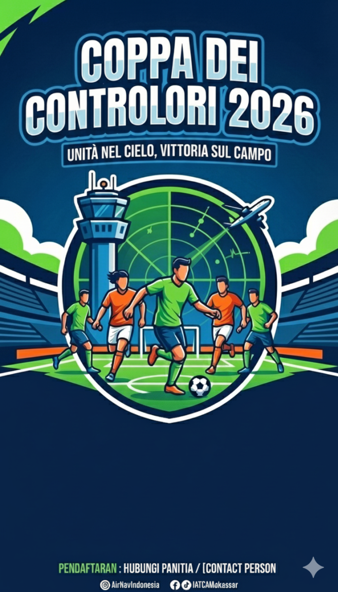 Lepas Radar Sejenak, Personil ATC Makassar Siap Berlaga di "Coppa IATCA 2026"